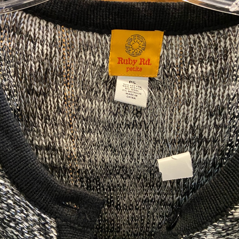 Ruby Rd Fringe Sweater - image 2